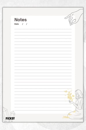 A5 Bloknot Çizgili Defter - 50 Yaprak - Memopad - Notepad - Not Defteri - Not Kağıdı