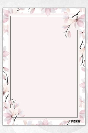 A5 Çiçek Bloknot Çizgisiz Defter - 50 Yaprak - Memopad - Notepad - Not Defteri - Not Kağıdı