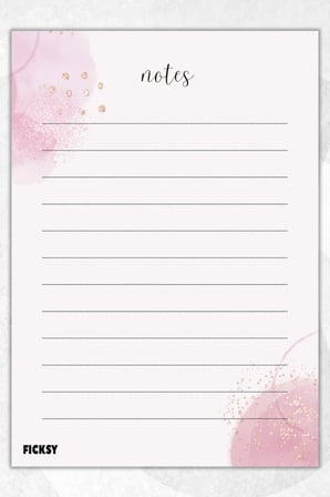 A5 Çizgili Bloknot Çizgisiz Defter - 50 Yaprak - Memopad - Notepad - Not Defteri - Not Kağıdı