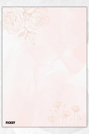 A5 Çiçek Bloknot Çizgisiz Defter - 50 Yaprak - Memopad - Notepad - Not Defteri - Not Kağıdı