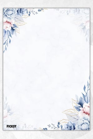 A5 Çiçek Bloknot Çizgisiz Defter - 50 Yaprak - Memopad - Notepad - Not Defteri - Not Kağıdı