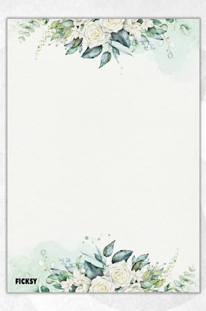A5 Çiçek Bloknot Çizgisiz Defter - 50 Yaprak - Memopad - Notepad - Not Defteri - Not Kağıdı