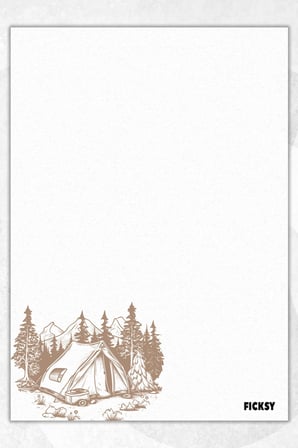 A5 Kamp Bloknot Çizgisiz Defter - 50 Yaprak - Memopad - Notepad - Not Defteri - Not Kağıdı