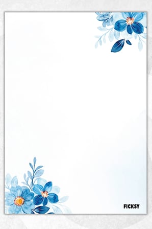 A5 Çiçek Bloknot Çizgisiz Defter - 50 Yaprak - Memopad - Notepad - Not Defteri - Not Kağıdı