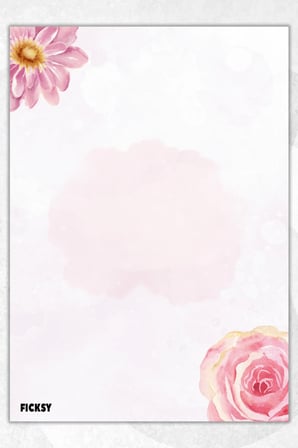 A5 Çiçek Bloknot Çizgisiz Defter - 50 Yaprak - Memopad - Notepad - Not Defteri - Not Kağıdı