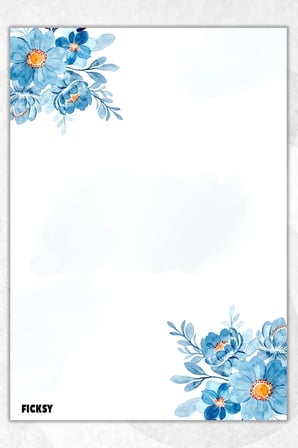 A5 Çiçek Bloknot Çizgisiz Defter - 50 Yaprak - Memopad - Notepad - Not Defteri - Not Kağıdı