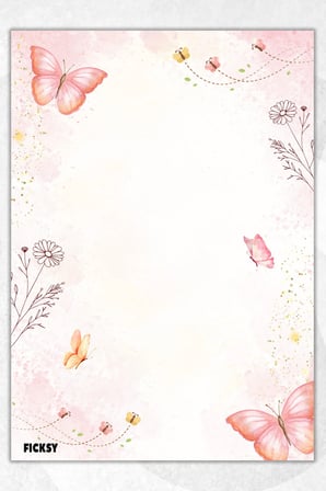 A5 Kelebek Bloknot Çizgisiz Defter - 50 Yaprak - Memopad - Notepad - Not Defteri - Not Kağıdı