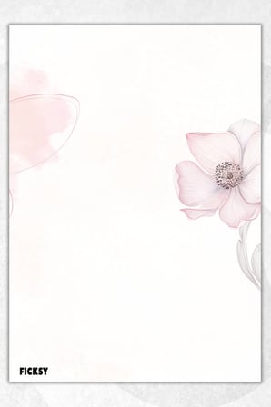 A5 Çiçek Bloknot Çizgisiz Defter - 50 Yaprak - Memopad - Notepad - Not Defteri - Not Kağıdı
