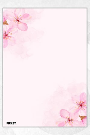 A5 Çiçek Bloknot Çizgisiz Defter - 50 Yaprak - Memopad - Notepad - Not Defteri - Not Kağıdı