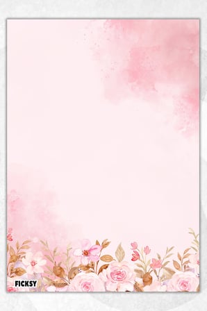 A5 Çiçek Bloknot Çizgisiz Defter - 50 Yaprak - Memopad - Notepad - Not Defteri - Not Kağıdı