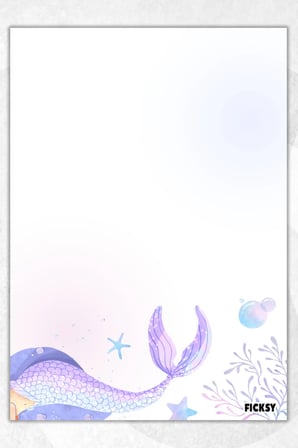 A5 Deniz Kızı Bloknot Çizgisiz Defter - 50 Yaprak - Memopad - Notepad - Not Defteri - Not Kağıdı