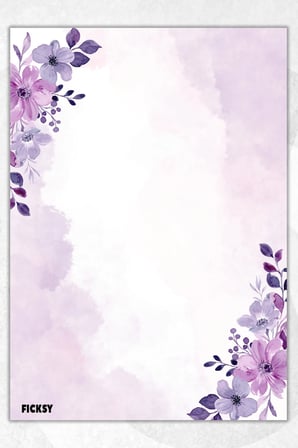 A5 Çiçek Bloknot Çizgisiz Defter - 50 Yaprak - Memopad - Notepad - Not Defteri - Not Kağıdı