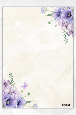A5 Çiçek Bloknot Çizgisiz Defter - 50 Yaprak - Memopad - Notepad - Not Defteri - Not Kağıdı
