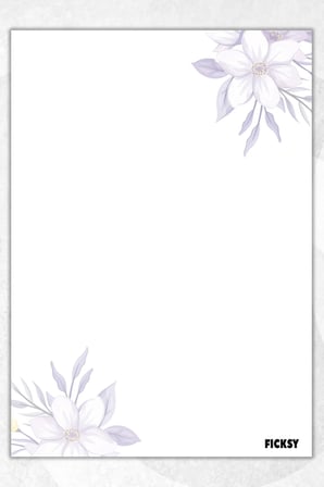 A5 Çiçek Bloknot Çizgisiz Defter - 50 Yaprak - Memopad - Notepad - Not Defteri - Not Kağıdı