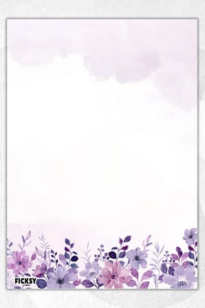 A5 Çiçek Bloknot Çizgisiz Defter - 50 Yaprak - Memopad - Notepad - Not Defteri - Not Kağıdı