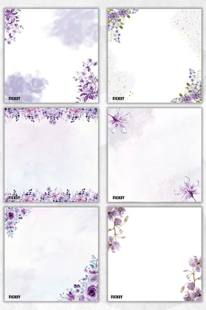 Çiçek Bloknot - 9*9 cm Ebat- 50 Yaprak - Notepad - Memopad - Çizgisiz Not Kağıdı- To Do List