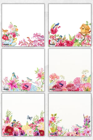 Çiçek Bloknot - 9*9 cm Ebat- 50 Yaprak - Notepad - Memopad - Çizgisiz Not Kağıdı- To Do List