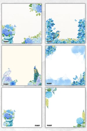 Çiçek Bloknot - 9*9 cm Ebat- 50 Yaprak - Notepad - Memopad - Çizgisiz Not Kağıdı- To Do List
