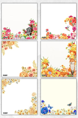 Çiçek Bloknot - 9*9 cm Ebat- 50 Yaprak - Notepad - Memopad - Çizgisiz Not Kağıdı- To Do List