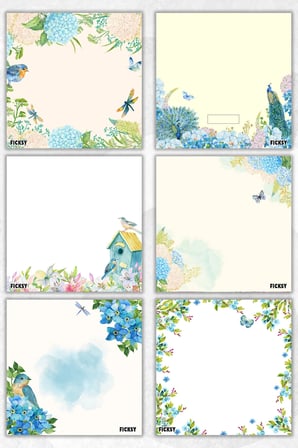Çiçek Bloknot - 9*9 cm Ebat- 50 Yaprak - Notepad - Memopad - Çizgisiz Not Kağıdı- To Do List