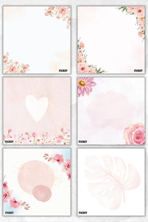 Çiçek Bloknot - 9*9 cm Ebat- 50 Yaprak - Notepad - Memopad - Çizgisiz Not Kağıdı- To Do List