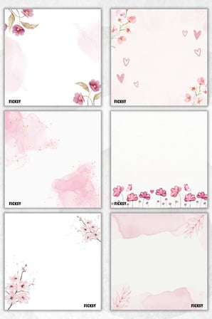 Çiçek Bloknot - 9*9 cm Ebat- 50 Yaprak - Notepad - Memopad - Çizgisiz Not Kağıdı- To Do List