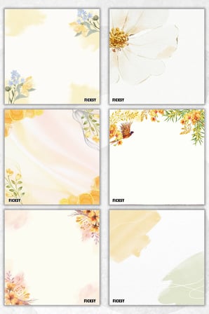 Çiçek Bloknot - 9*9 cm Ebat- 50 Yaprak - Notepad - Memopad - Çizgisiz Not Kağıdı- To Do List