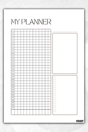 Zamansız Çok Amaçlı Günlük Haftalık Aylık Planlayıcı - A4 Ebat Yapılacaklar - 30 Yaprak - Planner