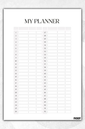 Zamansız Çok Amaçlı Günlük Haftalık Aylık Planlayıcı - A4 Ebat Yapılacaklar - 30 Yaprak - Planner
