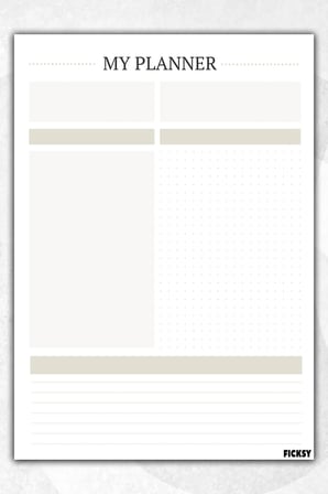 Zamansız Çok Amaçlı Günlük Haftalık Aylık Planlayıcı - A4 Ebat Yapılacaklar - 30 Yaprak - Planner