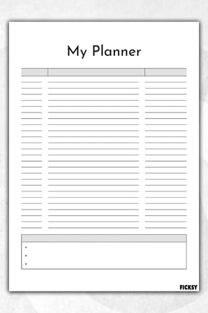 Zamansız Çok Amaçlı Günlük Haftalık Aylık Planlayıcı - A4 Ebat Yapılacaklar - 30 Yaprak - Planner