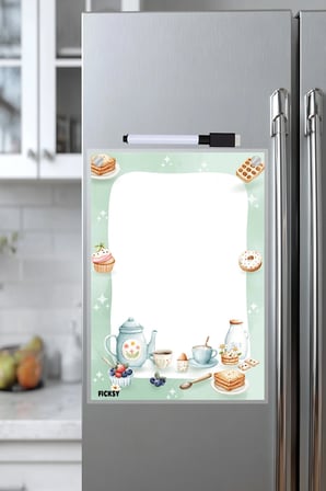 Yaz Sil Not Kağıdı - A4 - Mıknatıslı - PVC - Buzdolabı Notluk & Masaüstü - Planlayıcı - Planner