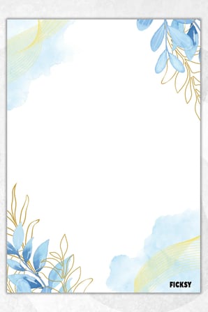A5 Çiçek Bloknot Çizgisiz Defter - 50 Yaprak - Memopad - Notepad - Not Defteri - Not Kağıdı