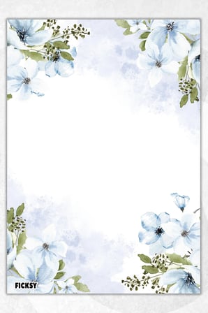 A5 Çiçek Bloknot Çizgisiz Defter - 50 Yaprak - Memopad - Notepad - Not Defteri - Not Kağıdı