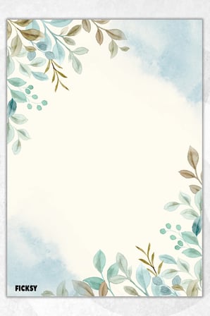 A5 Çiçek Bloknot Çizgisiz Defter - 50 Yaprak - Memopad - Notepad - Not Defteri - Not Kağıdı
