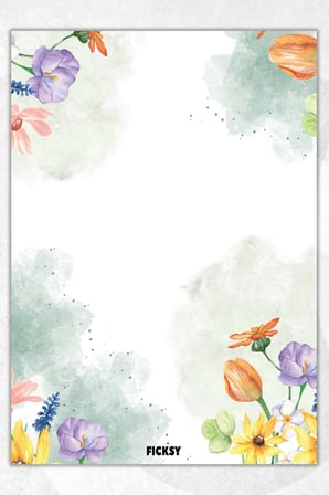 A5 Çiçek Bloknot Çizgisiz Defter - 50 Yaprak - Memopad - Notepad - Not Defteri - Not Kağıdı