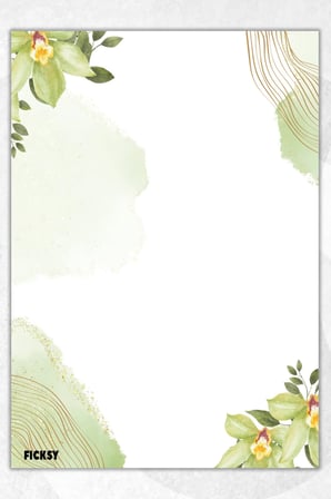 A5 Çiçek Bloknot Çizgisiz Defter - 50 Yaprak - Memopad - Notepad - Not Defteri - Not Kağıdı