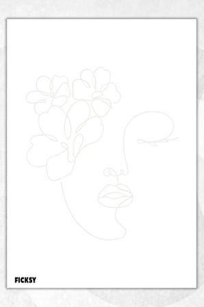 A5 Çiçek Bloknot Çizgisiz Defter - 50 Yaprak - Memopad - Notepad - Not Defteri - Not Kağıdı