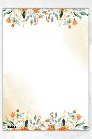 A5 Çiçek Bloknot Çizgisiz Defter - 50 Yaprak - Memopad - Notepad - Not Defteri - Not Kağıdı