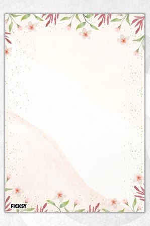 A5 Çiçek Bloknot Çizgisiz Defter - 50 Yaprak - Memopad - Notepad - Not Defteri - Not Kağıdı