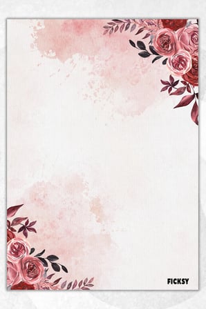 A5 Çiçek Bloknot Çizgisiz Defter - 50 Yaprak - Memopad - Notepad - Not Defteri - Not Kağıdı
