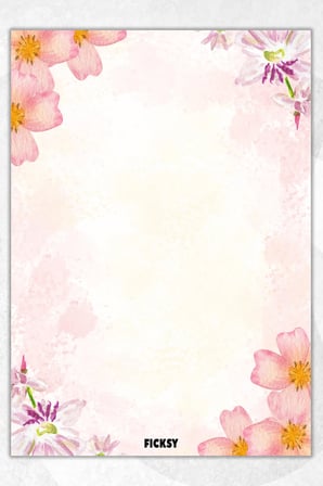 A5 Çiçek Bloknot Çizgisiz Defter - 50 Yaprak - Memopad - Notepad - Not Defteri - Not Kağıdı