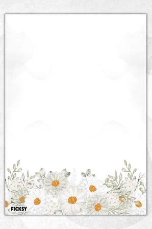 A5 Çiçek Bloknot Çizgisiz Defter - 50 Yaprak - Memopad - Notepad - Not Defteri - Not Kağıdı