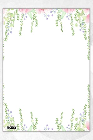A5 Çiçek Bloknot Çizgisiz Defter - 50 Yaprak - Memopad - Notepad - Not Defteri - Not Kağıdı