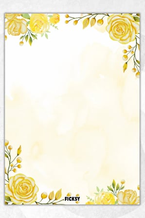 A5 Çiçek Bloknot Çizgisiz Defter - 50 Yaprak - Memopad - Notepad - Not Defteri - Not Kağıdı