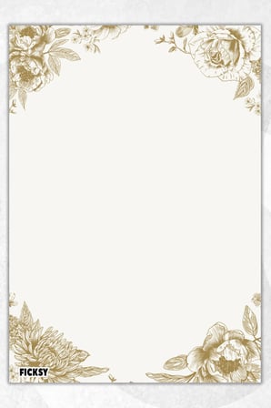 A5 Çiçek Bloknot Çizgisiz Defter - 50 Yaprak - Memopad - Notepad - Not Defteri - Not Kağıdı