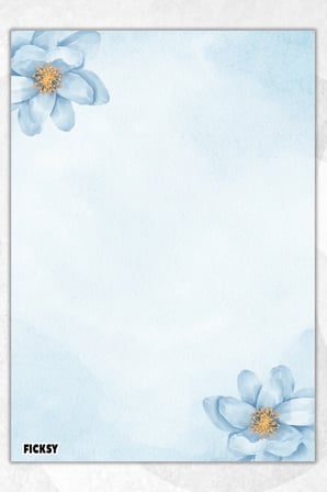 A5 Çiçek Bloknot Çizgisiz Defter - 50 Yaprak - Memopad - Notepad - Not Defteri - Not Kağıdı