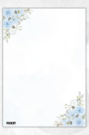 A5 Çiçek Bloknot Çizgisiz Defter - 50 Yaprak - Memopad - Notepad - Not Defteri - Not Kağıdı