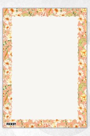 A5 Çiçek Bloknot Çizgisiz Defter - 50 Yaprak - Memopad - Notepad - Not Defteri - Not Kağıdı