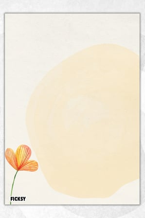 A5 Çiçek Bloknot Çizgisiz Defter - 50 Yaprak - Memopad - Notepad - Not Defteri - Not Kağıdı